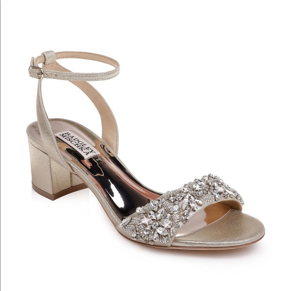 Badgley Mischka Ivanna Gold Sandals